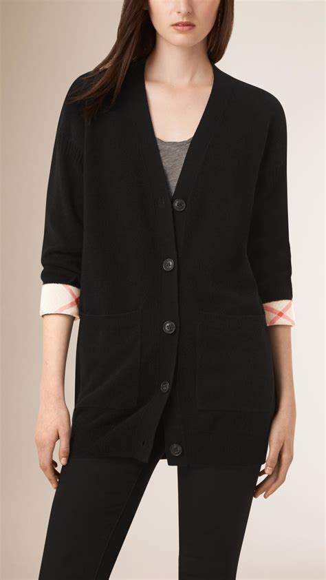 burberry black cardigan|burberry cardigan women.